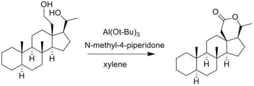 An Oppenauer oxidation of diol