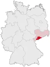 Рудные Горы на карте