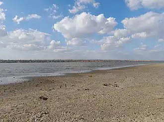 Озеро около села Нагорное осенью 2022 года