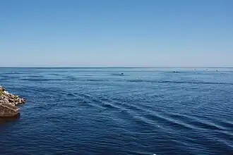 Вид на Ладожское озеро из крепости Орешек