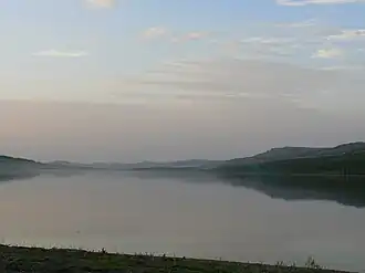 Вид с южного берега ранним утром