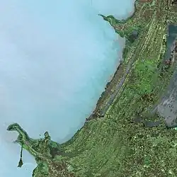 Озеро Тана со спутника SPOT