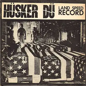 Обложка альбома Hüsker Dü «Land Speed Record» (1982)