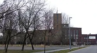 Ehemaliges Betriebsgelände des VEB Landmaschinenbau, heute u. a. Sitz der Firma TST