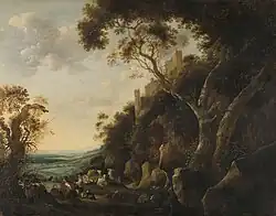 Пейзаж с пастухами. 1652. Холст, масло. Рейксмюсеум, Амстердам