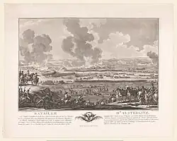 Пейзаж с полем битвы при Аустерлице. Между 1760 и 1820. Офорт, акватинта. Рейксмюсеум, Амстердам