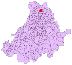 Расположение муниципалитета на карте провинции
