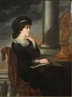 Женщина, созерцающая бюст Минервы. 1793. Частное собрание