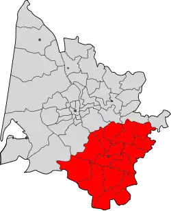 Лангон на карте