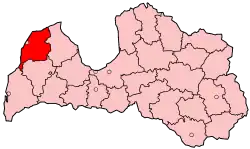 Вентспилсский район на карте