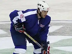 Митя Робар в матче Латвия—Словения на чемпионате мира 2008