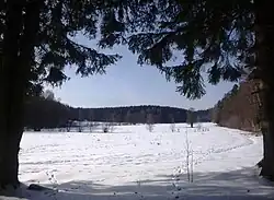 Зимнее поле вблизи Фридрихсбруна