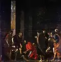 Омовение ног. 1607. Холст, масло. Церковь Санта-Мария-делла-Стелла, Неаполь