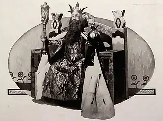 А. Д. Булгаков в роли царя Дадона в опере-балете «Золотой петушок» М. М. Фокина (1914)