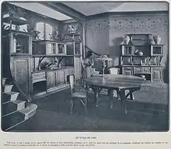 Ш. Плюме и Т. Сельмерсхайм. Интерьер комнаты на Всемирной выставке в Париже 1900 г.