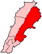 Бекаа на карте