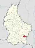 Расположение коммуны на карте Люксембурга