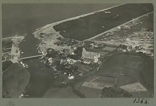 Аэрофото устья реки Пирита, 1930-е годы