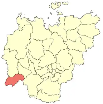 Ленский улус (район) на карте