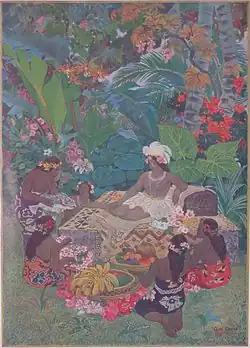 Иллюстрация на полинезийский сюжет