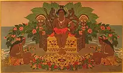 Иллюстрация на полинезийский сюжет