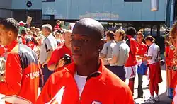 Лерой Джордж на Дне открытых дверей ФК «Утрехт» (2007)