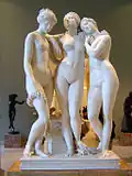 Три грации. 1831. Мрамор. Лувр, Париж