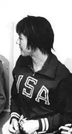 Буш на Олимпийских играх 1964 года. Рядом Ингрид Кремер и Галина Алексеева