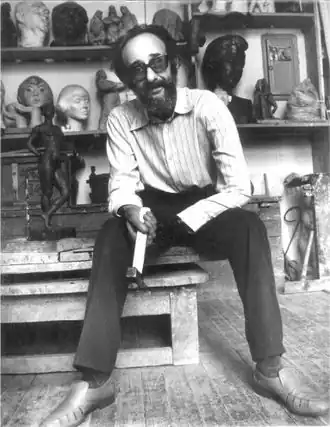 В мастерской. 1986