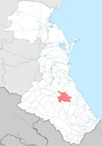 Левашинский район на карте