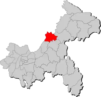 Лянпин на карте