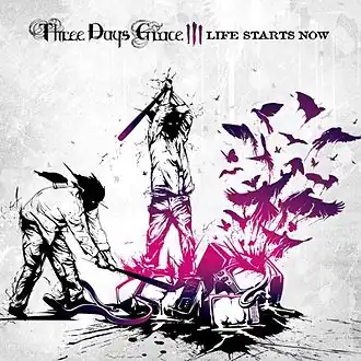 Обложка альбома Three Days Grace «Life Starts Now» (2009)