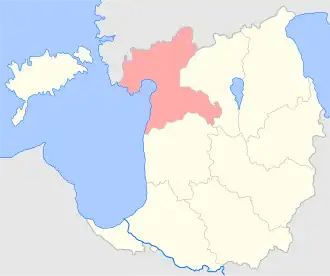 Перновский уезд на карте