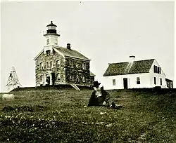 фотография маяка 1879 года, выставленная в Бруклинском музее