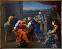 Товий, исцеляющий своего отца. Ок. 1705. Холст, масло. Дворец изящных искусств, Лилль