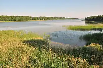 Вид на северную оконечность озера