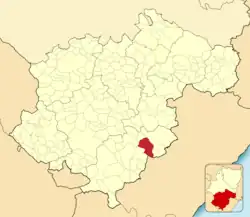 Расположение муниципалитета на карте провинции