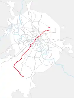 Схема линии на карте