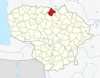 Линкувский район на карте