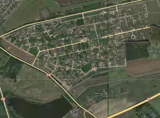 Фотография микрорайона Липок со спутника на момент 2017 года