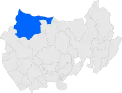 Расположение муниципалитета на карте провинции
