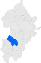 Расположение муниципалитета на карте провинции