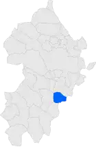 Расположение муниципалитета на карте провинции
