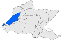 Расположение муниципалитета на карте провинции