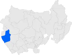 Расположение муниципалитета на карте провинции