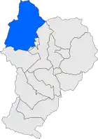 Расположение муниципалитета на карте провинции