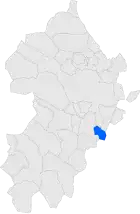 Расположение муниципалитета на карте провинции
