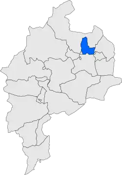 Расположение муниципалитета на карте провинции