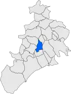 Расположение муниципалитета на карте провинции