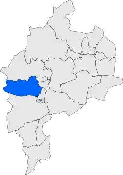 Расположение муниципалитета на карте провинции